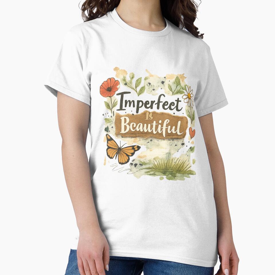 Imperfect Is Beautiful – Hand Drawn Imperfect Art | Wabi Sabi Aesthetic Design by B-M-Store