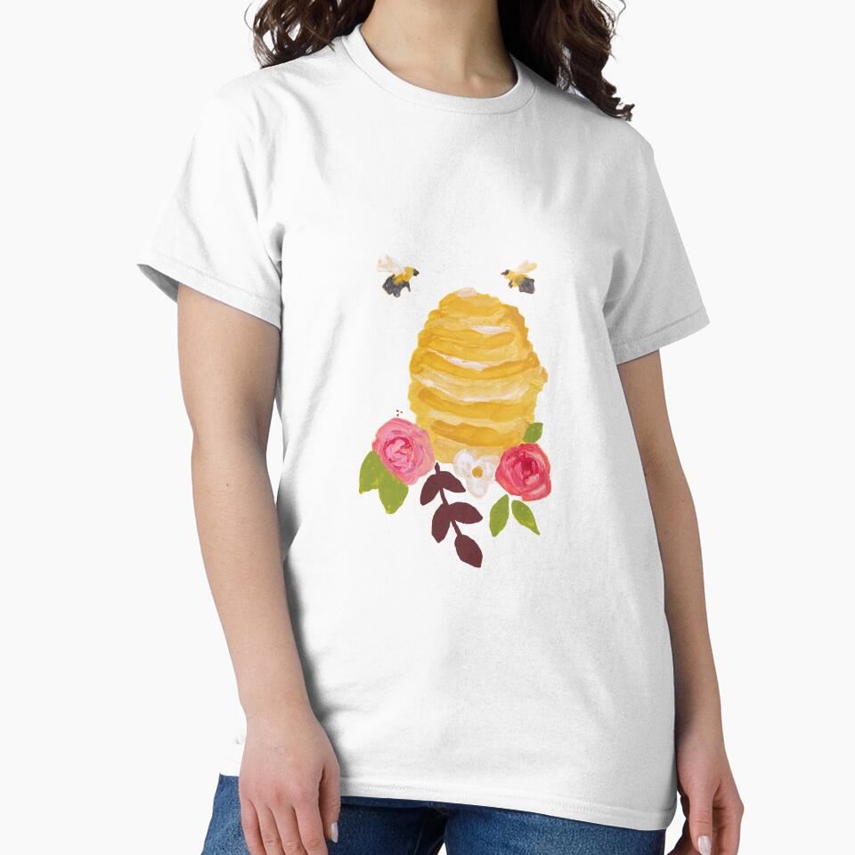 Beehive with Flowers by kimgriffin