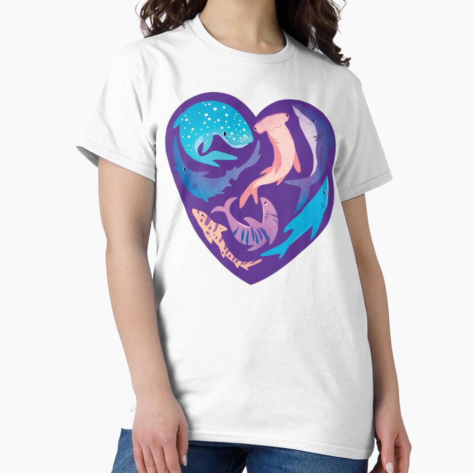 For the Love Of Sharks by stillustrated