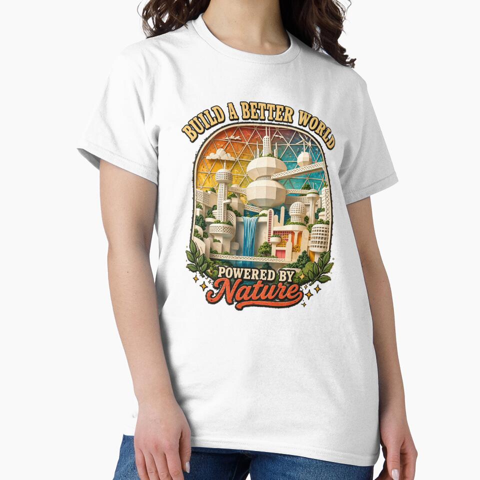 Solarpunk Rainbow Future City – Build a Better World Powered by Nature by PunkVerseStudio