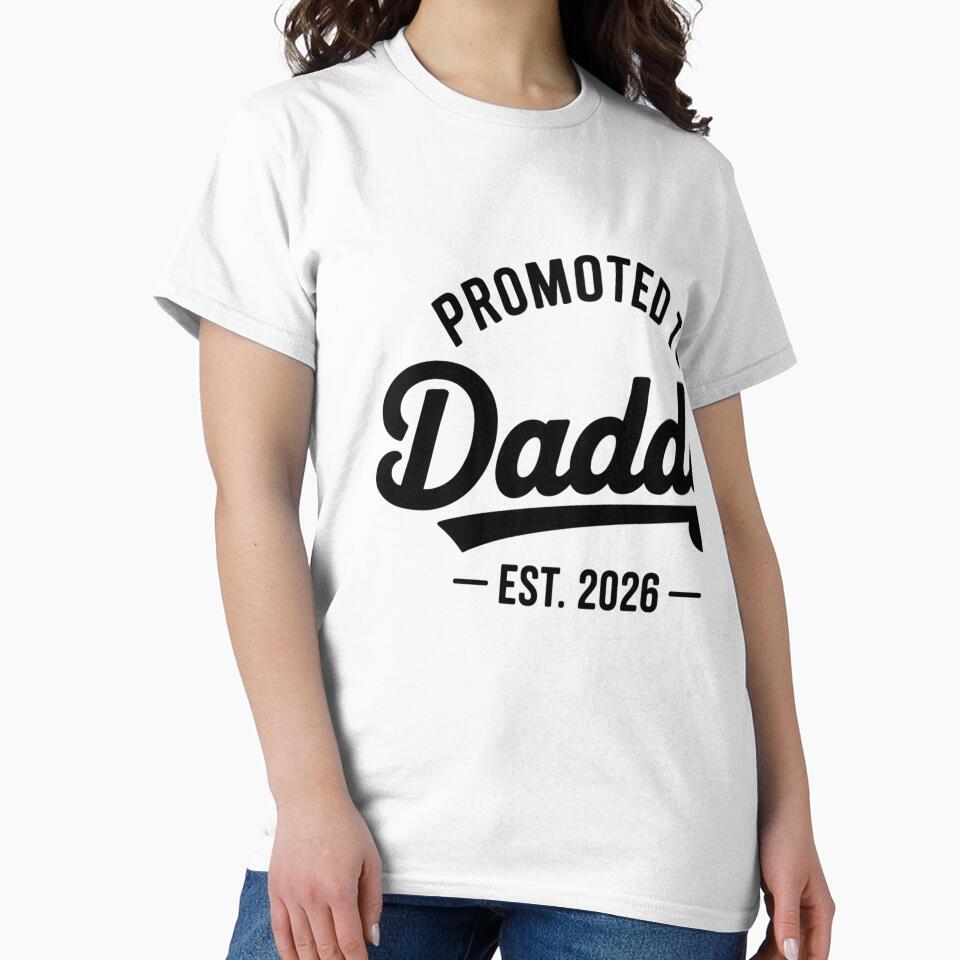 Promoted To Daddy Est 2026 New Dad Expecting Father by JMDesignHub