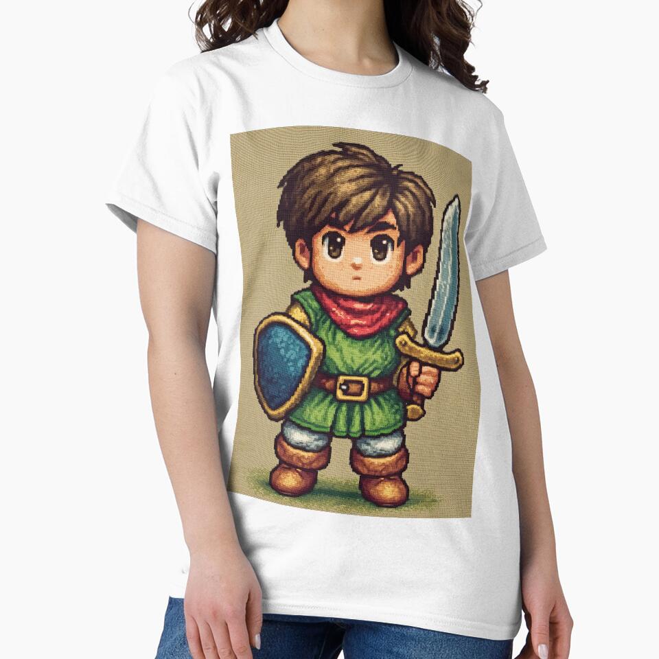 Brave Pixel Knight With Sword Of Light by Piotrek0001