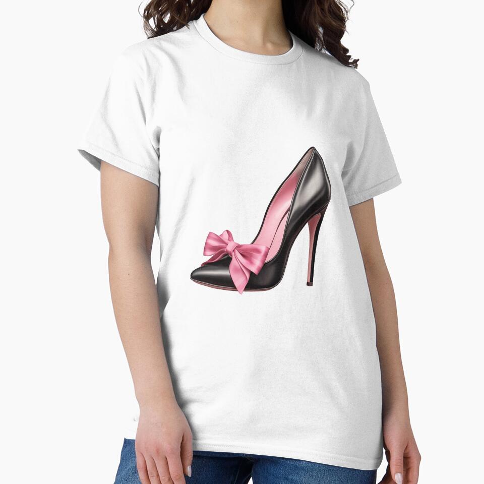 Coquette Pink Bow High Heel Cute Girly Feminine Fashion by sunnivamla