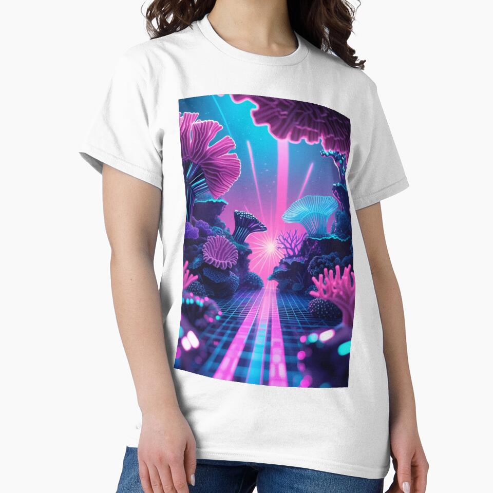 Synthwave Sanctuary: Neon Coral Dreams by PrimeGens