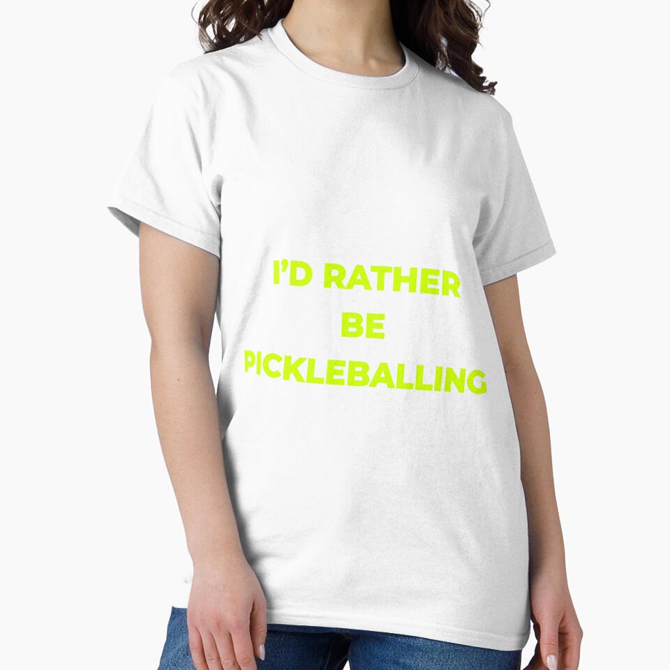 Funny Pickleball Gift Id Rather Be Pickleballing by Mikidesign1988