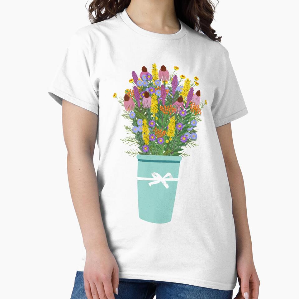 Bouquet of Native Flowers in Sky Blue by Bittersweet Gardener