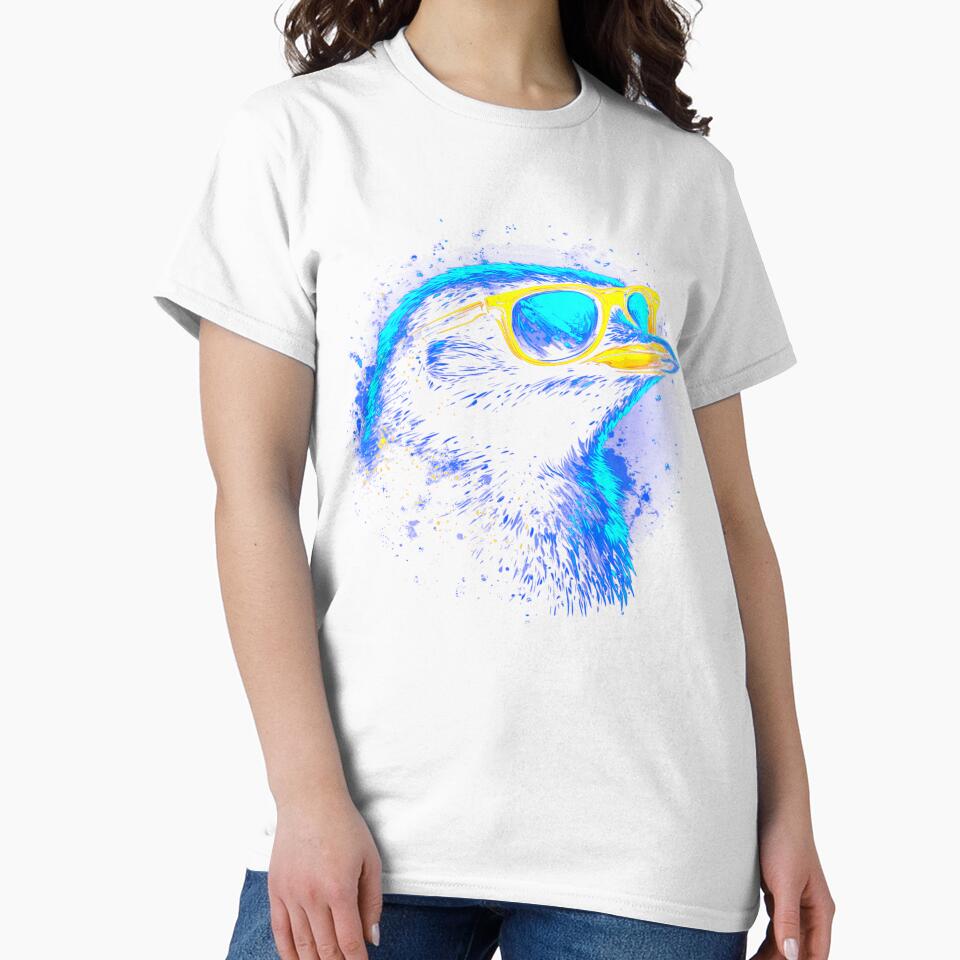 Cool Raven with Sunglasses Neon Art by Taans-Creation