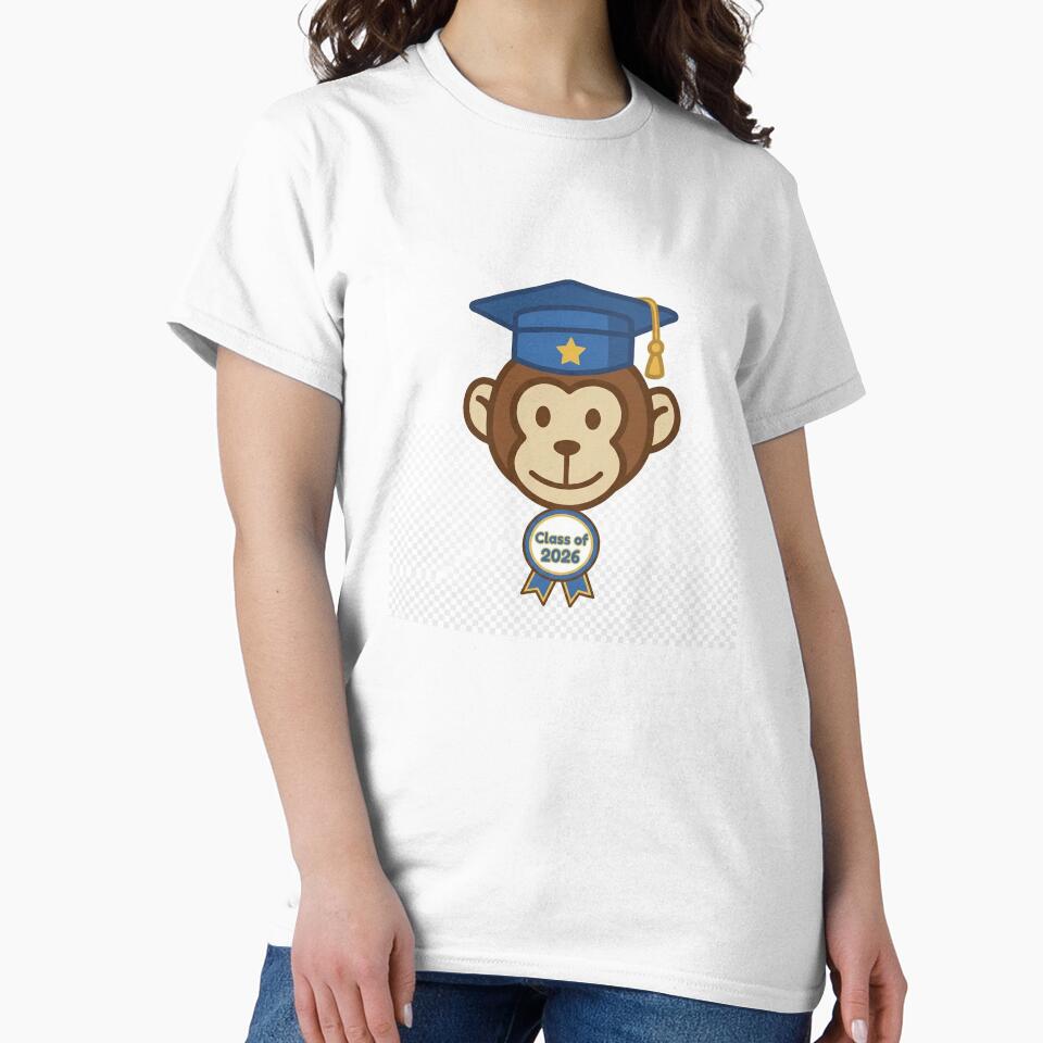 Class of 2026 Graduation Monkey – Cute Graduate Medal Design by MyMonkeyMerch