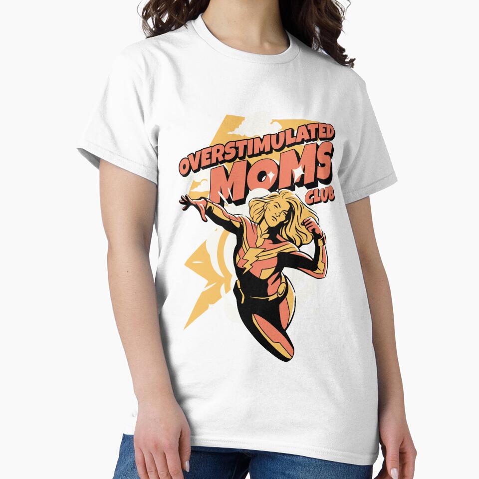 Cute Super Hero Mom | Overstimulated Moms Club by PlayfulPrint