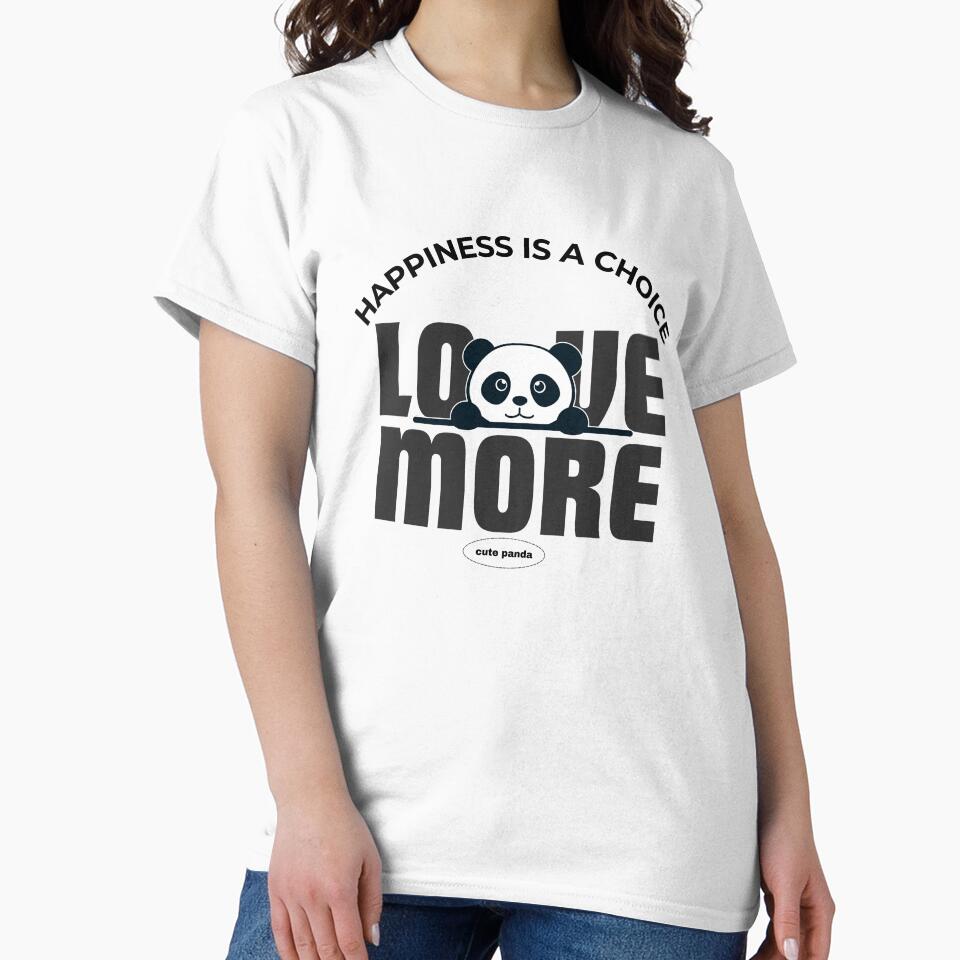 Happiness Is a Choice  Love More Cute Panda by SushiShop1