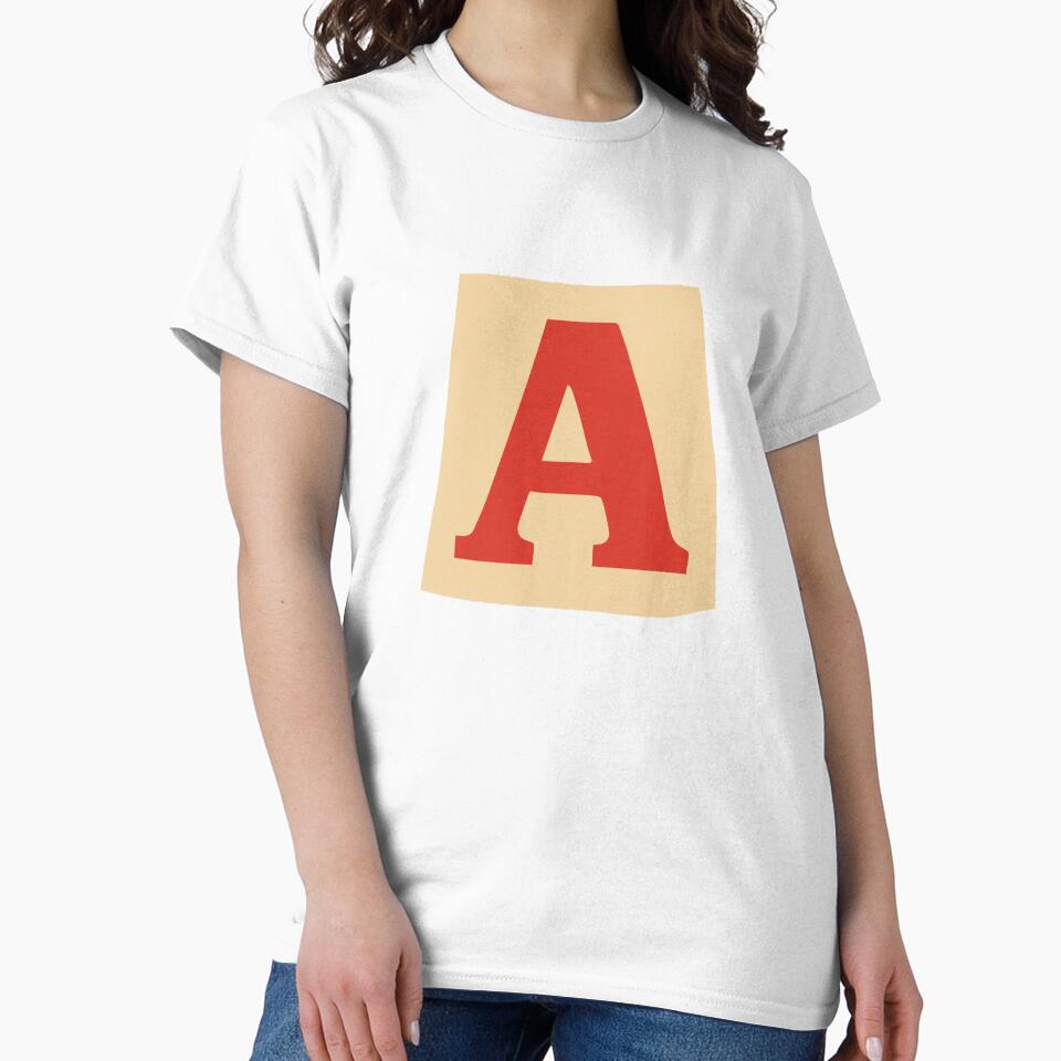 Letter A - Colorful Cutout Paper Collage Alphabet Initial by uncoXab