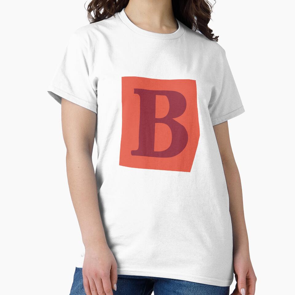 Letter B - Colorful Cutout Paper Collage Alphabet Initial by uncoXab