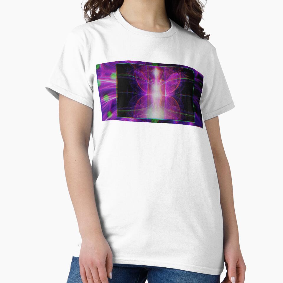 Glitch Angel Weirdcore Ethereal Purple Dreams by BioDigital-Jazz