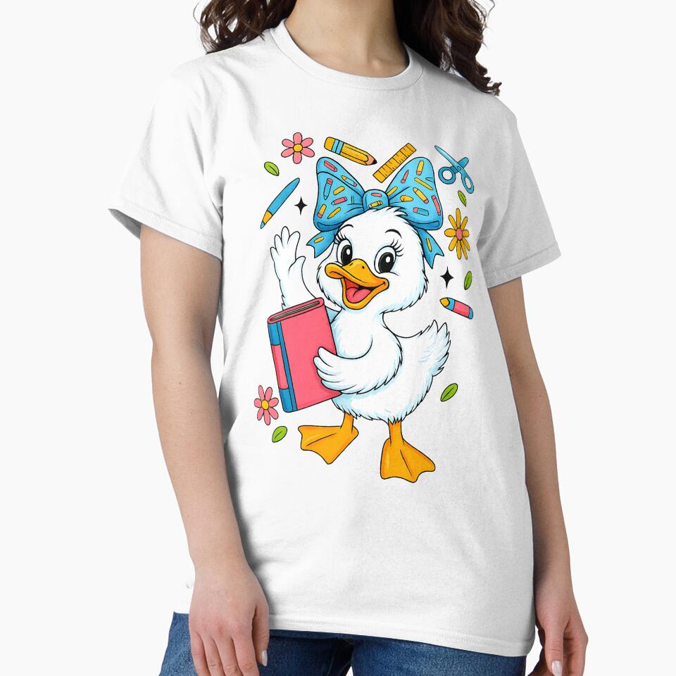 Coquette Silly Goose Teacher Preppy Floral Back to School by diyoor