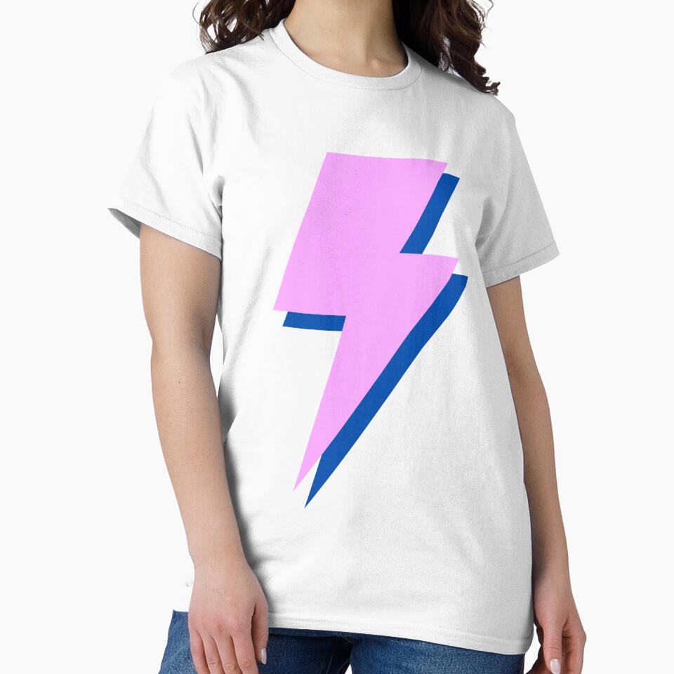 Preppy pink and blue lightning bolt by SUUSCK ★