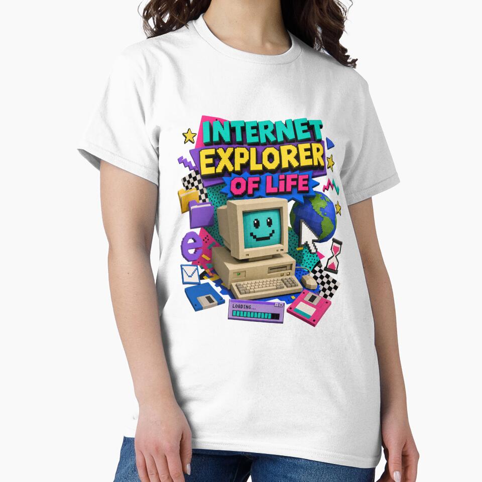 Internet Explorer of Life | Funny Retro Computer Geek 90s Nostalgia Tech Meme by Fernhaven