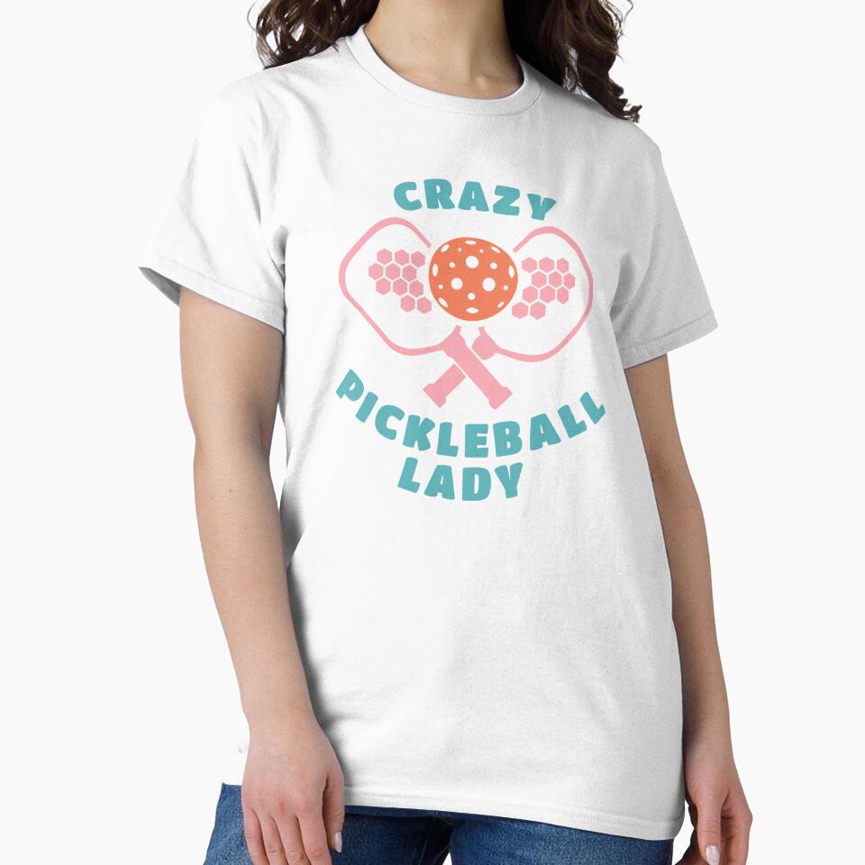 Crazy Pickleball Lady – Funny Pickleball by The Junto Shop