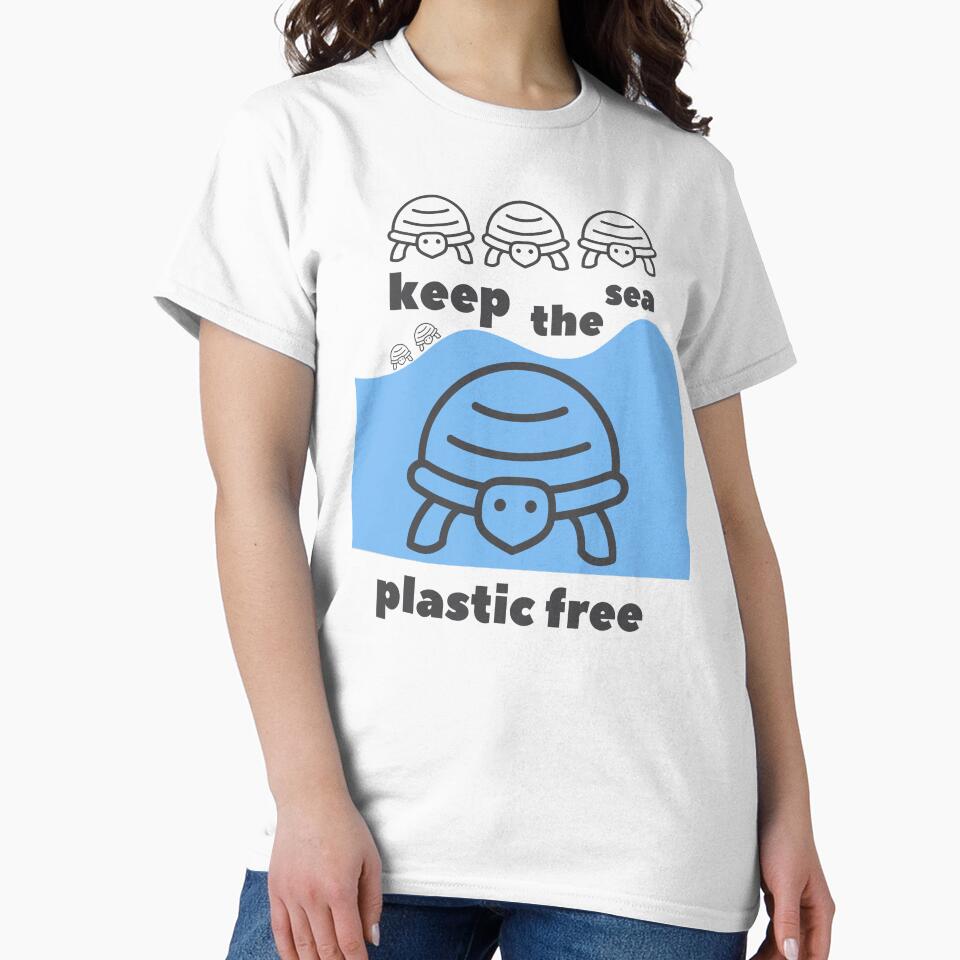Keep the Sea Plastic Free – Ocean Awareness Design by baskamade