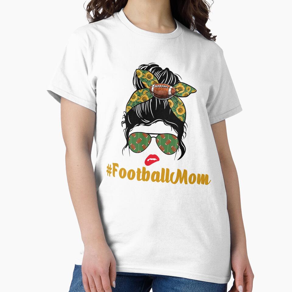 Football Mom For Game Day With Game Day Vibes by manzee