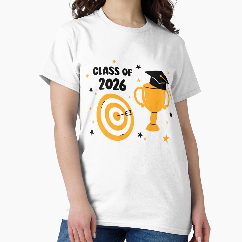 Class of 2026 Cute Graduation Print for School, College Graduates by AnnaVioletStore