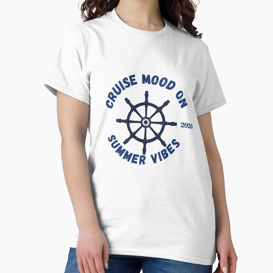Cruise Mood On T-Shirt – Out of Office Vacation Shirt, Cruise Life Tee, Travel & Holiday Outfit by The Sea Side