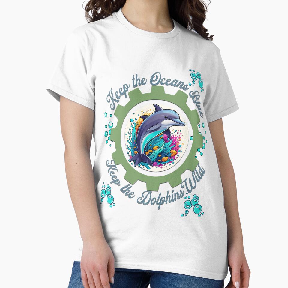 Keep the Oceans Blue, Keep the Dolphins Wild by Furr-n-Purr