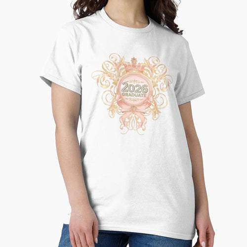 2026 Graduate with Royal Crown Motif, Pink Bow & Diamonds by JeweledDesigns