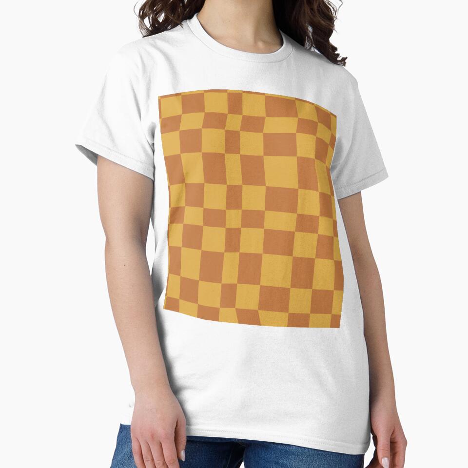 Orange and yellow checkered pattern by B-outfiters