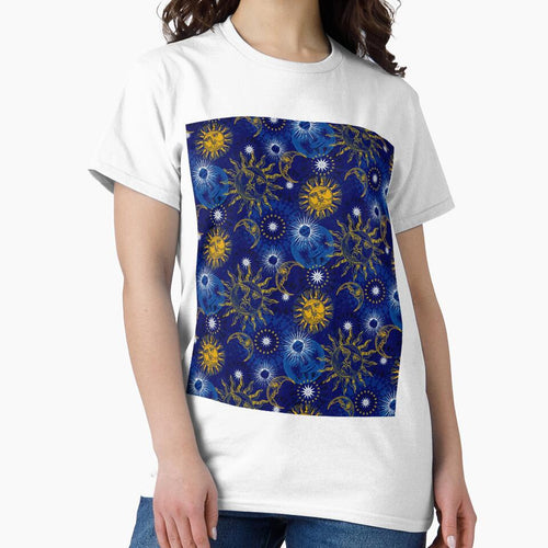 90s Whimsi-goth Celestial Sun And Moon Pattern by FernaRoje