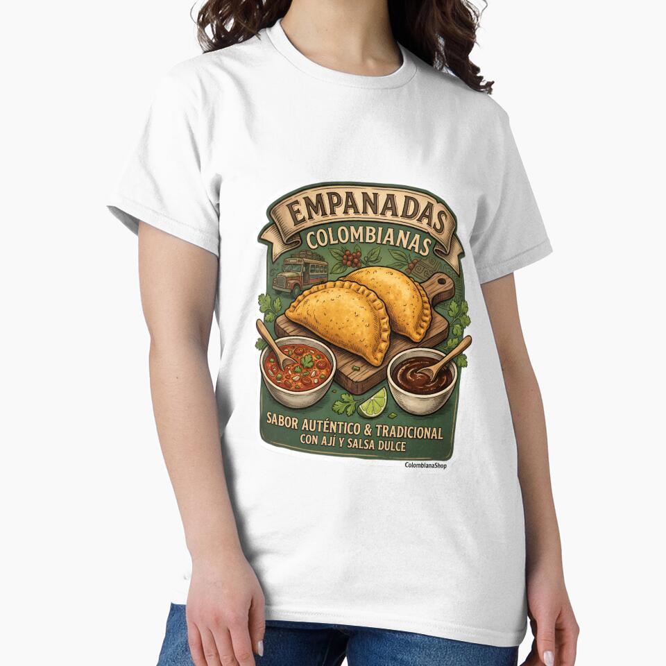 Vintage Colombian Empanadas — Hand-Drawn Food Art | Authentic Flavor by ColombianaShop