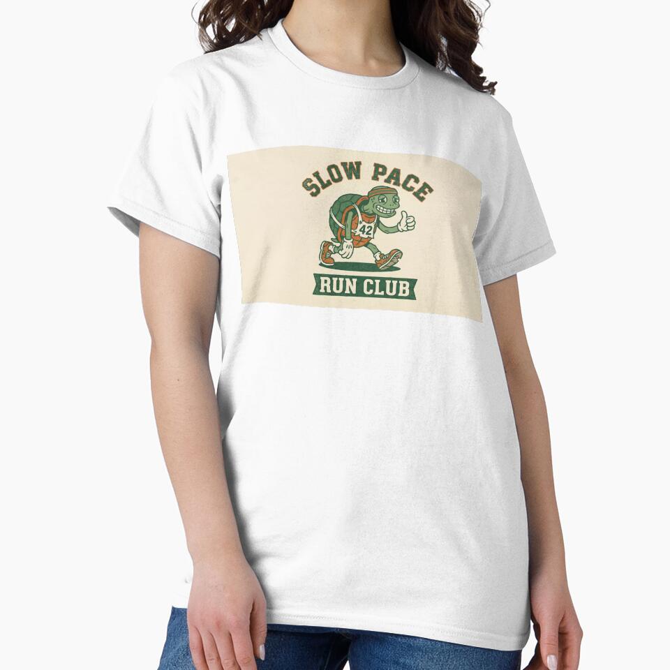 Slow Pace Run Club Vintage Turtle Mascot by SynthesisStudio
