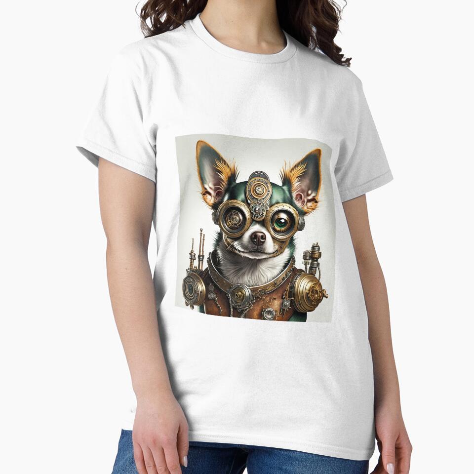 CHIHUAHUA DOG STEAMPUNK STYLE by cubiask