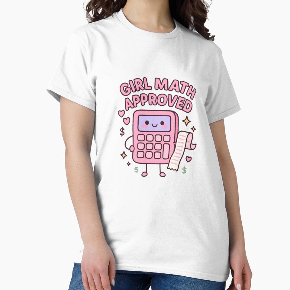 Girl Math Approved – Cute Pink Calculator Aesthetic Design. by Radgraphic