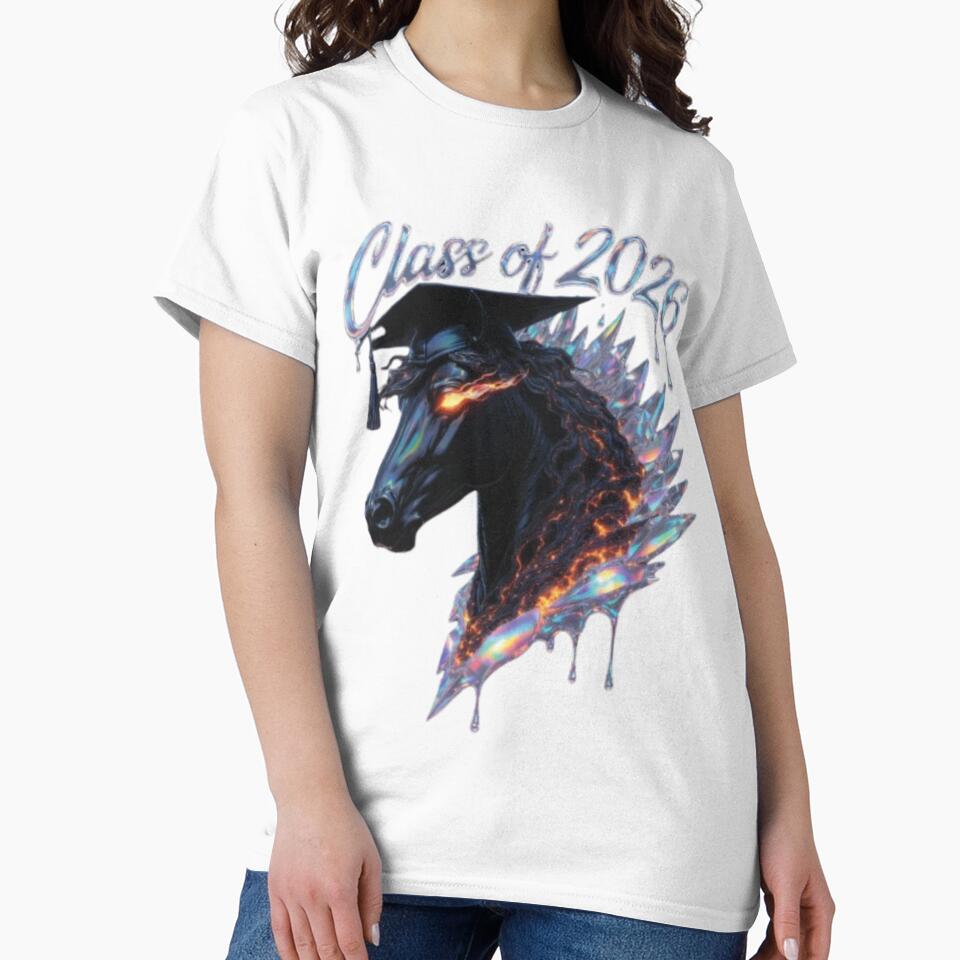 Class of 2026 Dark Horse Graduation – Iridescent Fantasy Graduate Design by ZChrome