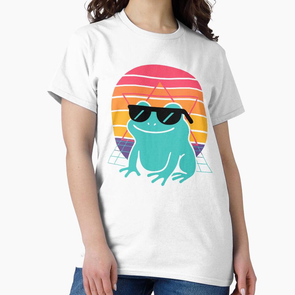 Vaporwave Frog by TeeLabDesign