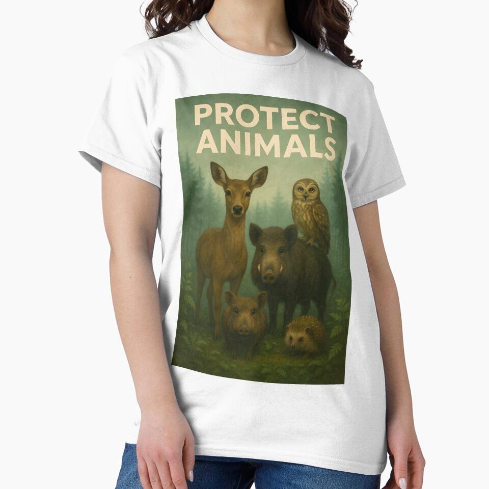 Protect Animals – those who love the forest protect its inhabitants by Rotfront Studio
