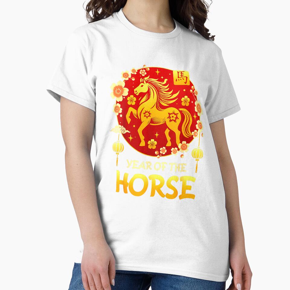 Year Of The Horse Chinese New Year Lucky by MerchDeviant