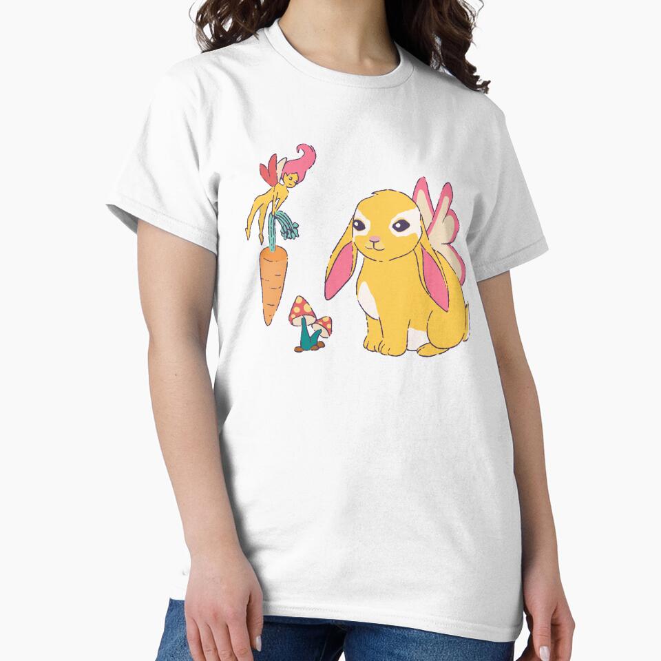 Kawaii Cottage Core Rabbit and mushroom - Fairy core by Paperfly Studio