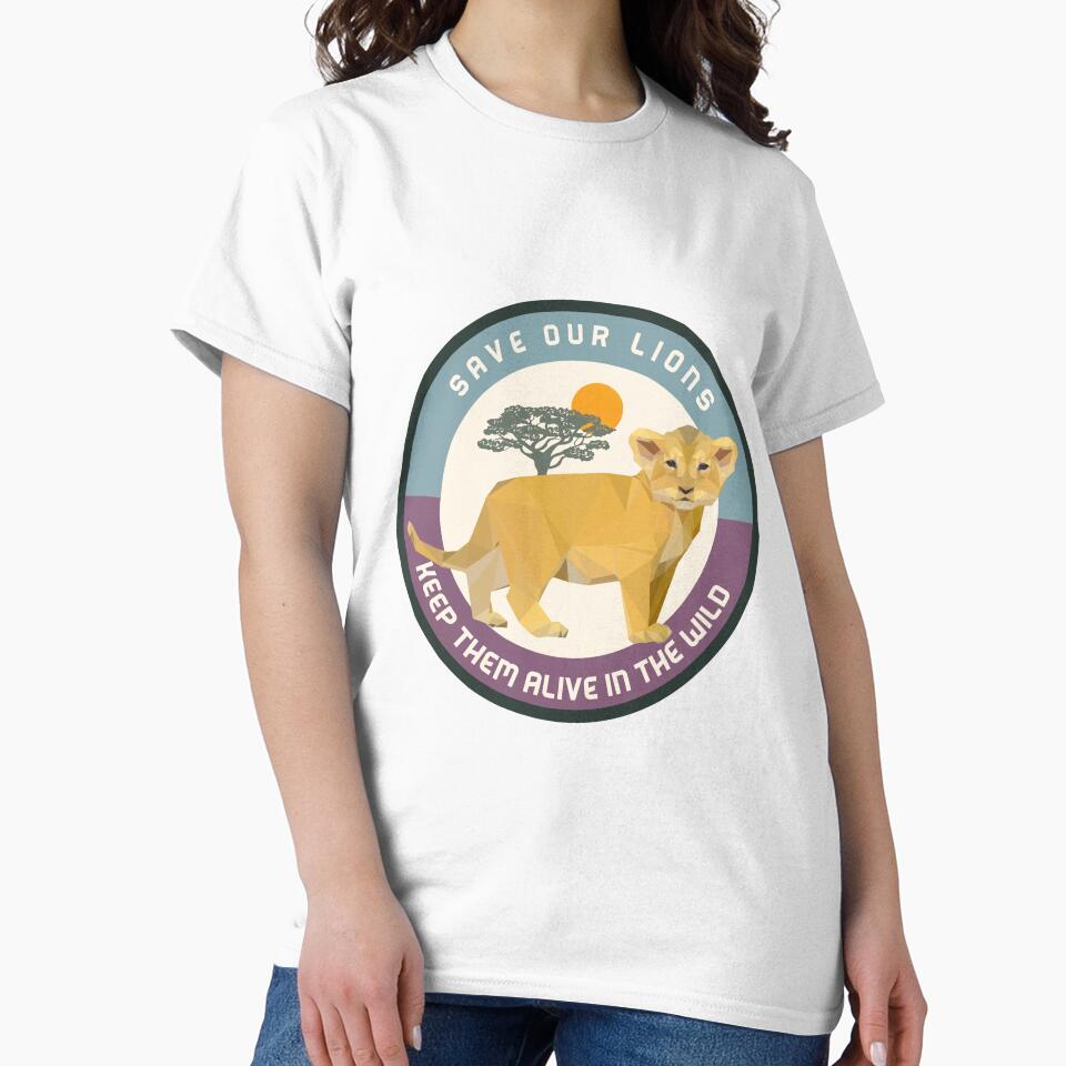 save the lions - keep them alive in the wild - lion conservation by foreco design