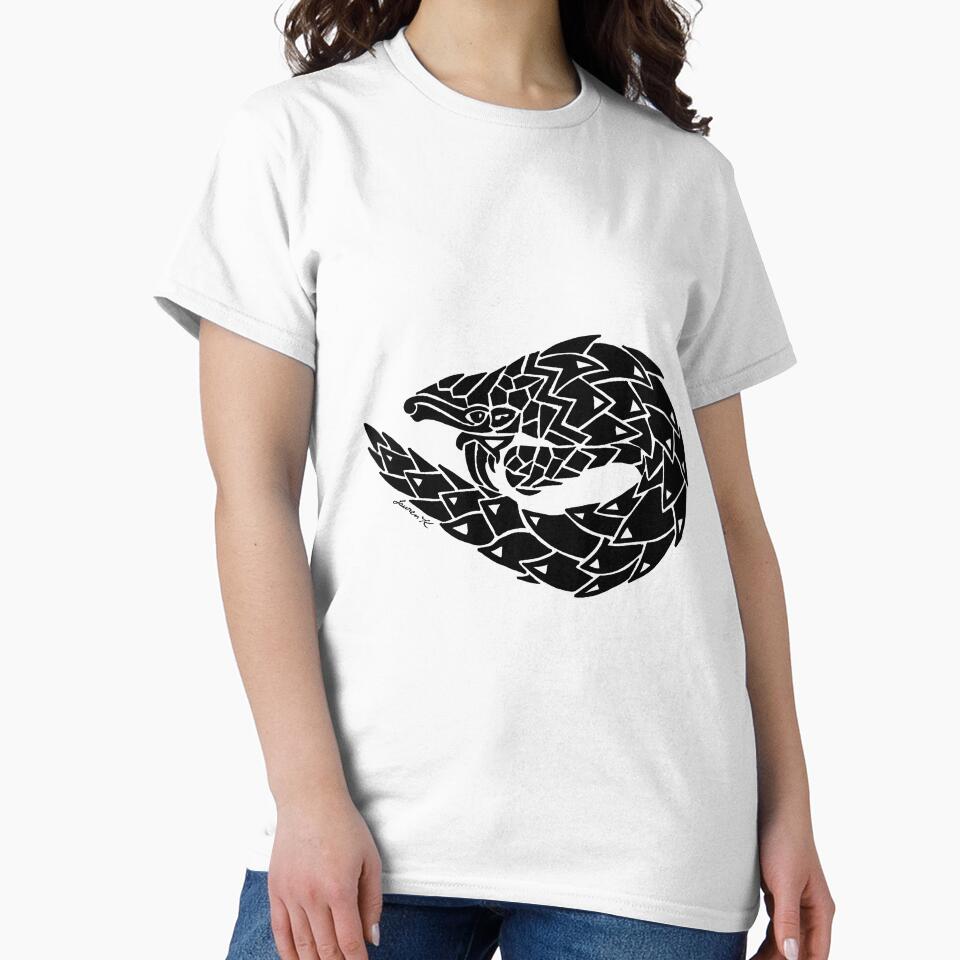 Chinese Pangolin Tribal Design by KitayamaDesigns