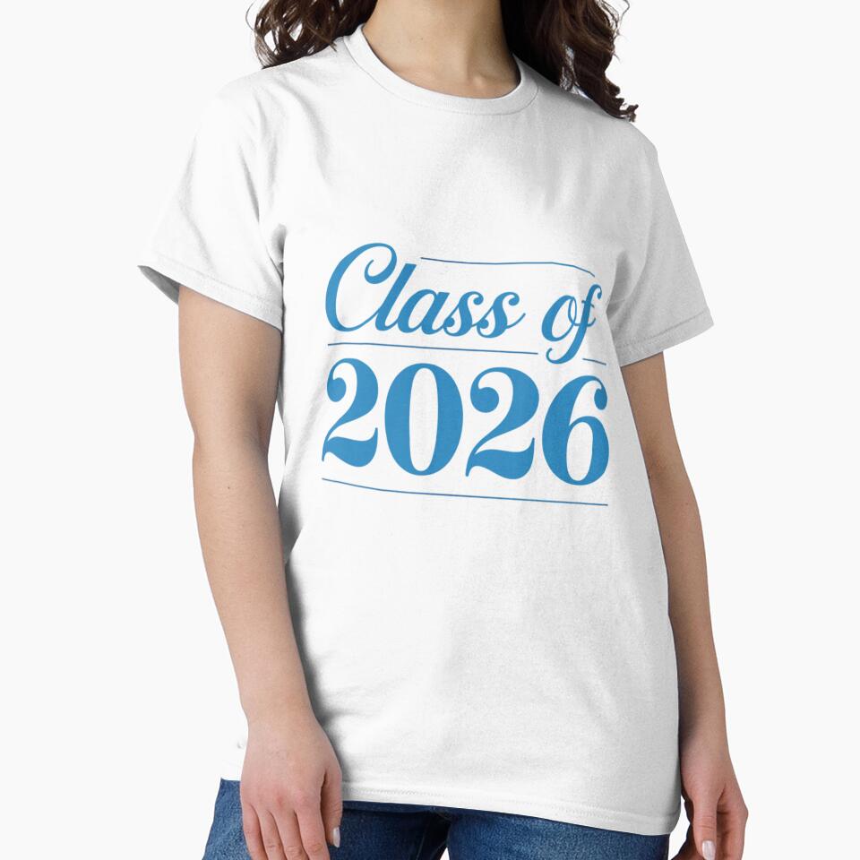 Class of 2026 Elegant Graduation Typography Design | Senior Graduate Gift by ABLAT-CREATIONS