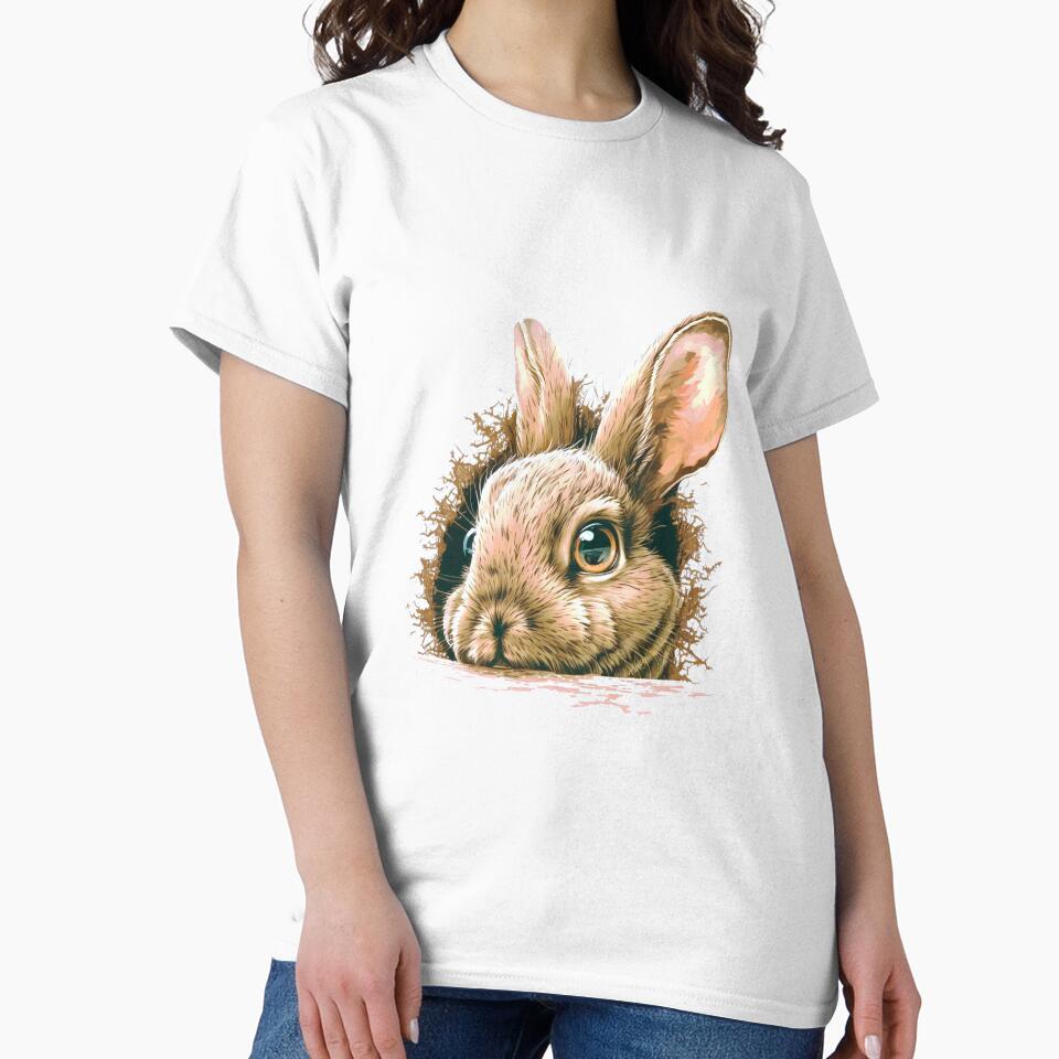 Realism Light Brown Rabbit Head by ImaginePrintsHQ