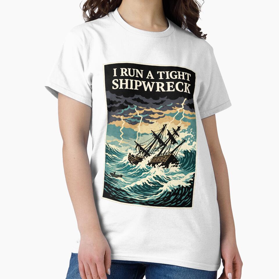 I Run Tight Shipwreck Homeschool Mama Cool Mom ,Mother Day Gif by AsturShop