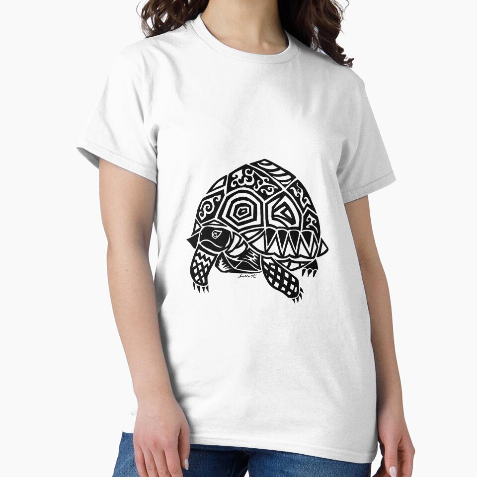 Ploughshare Tortoise Tribal Design by KitayamaDesigns