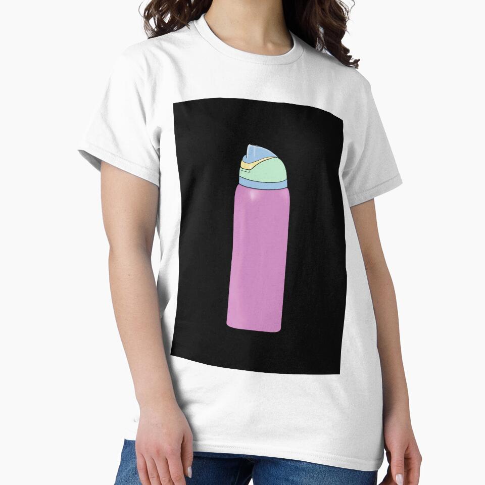 Emotional Support Water Bottle Pink by YipYapDesigns