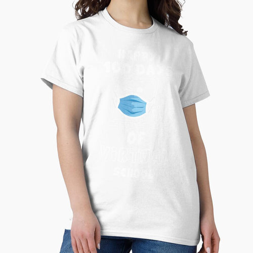 100 Days Of Virtual School funny gift for teacher student by Pexilus