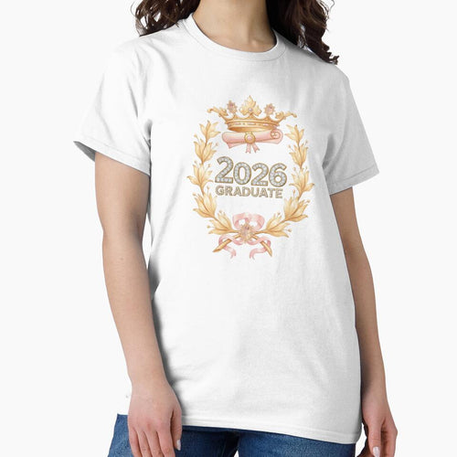 2026 Graduate with Royal Laurel Motif, Crown, Pink Bow & Diamonds by JeweledDesigns