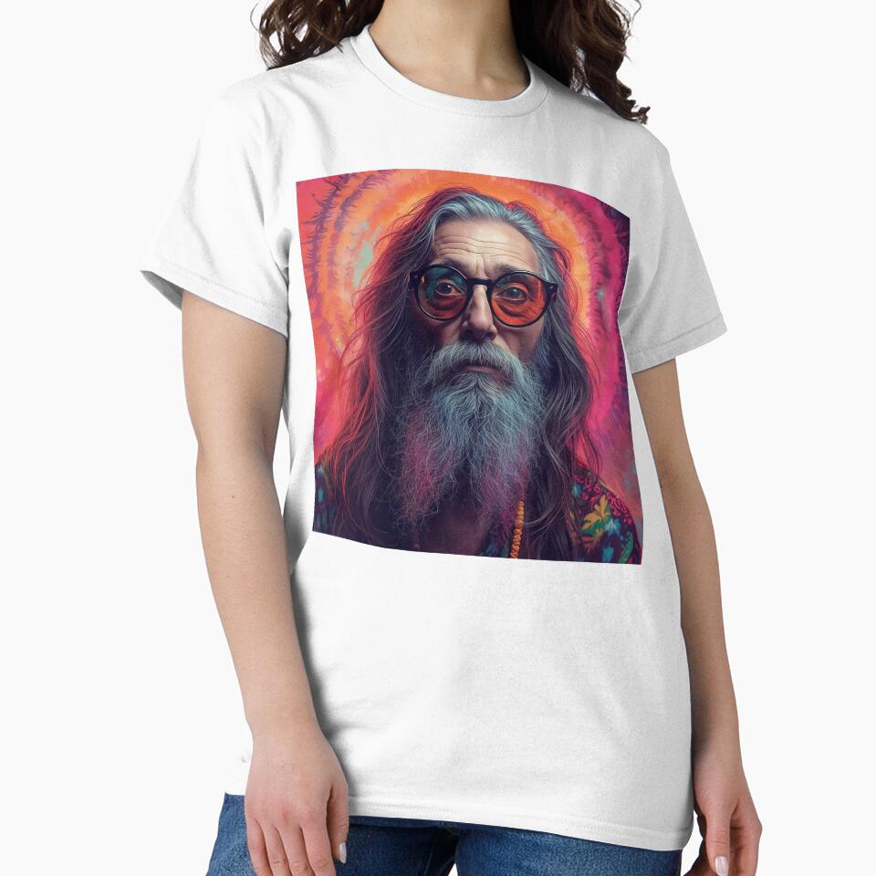 Elderly White Hippie by PixelCraftStudio