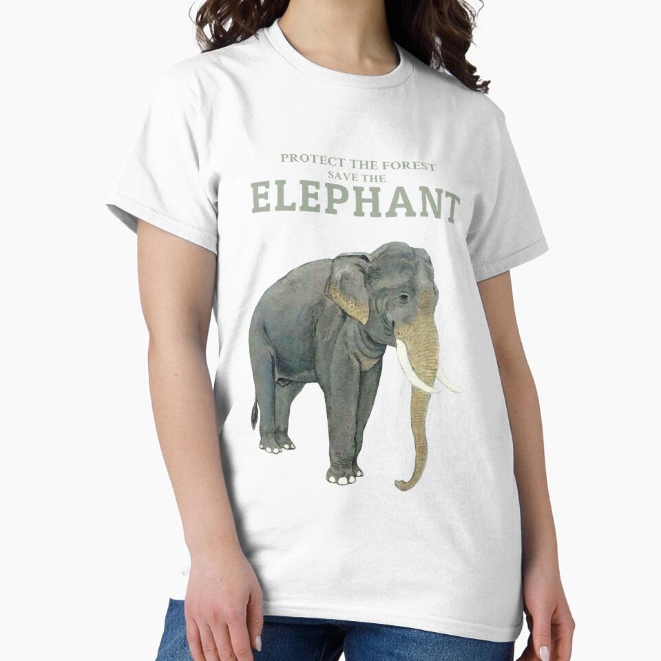 Protect the Wildlife Save the Elephant by KewaleeTee