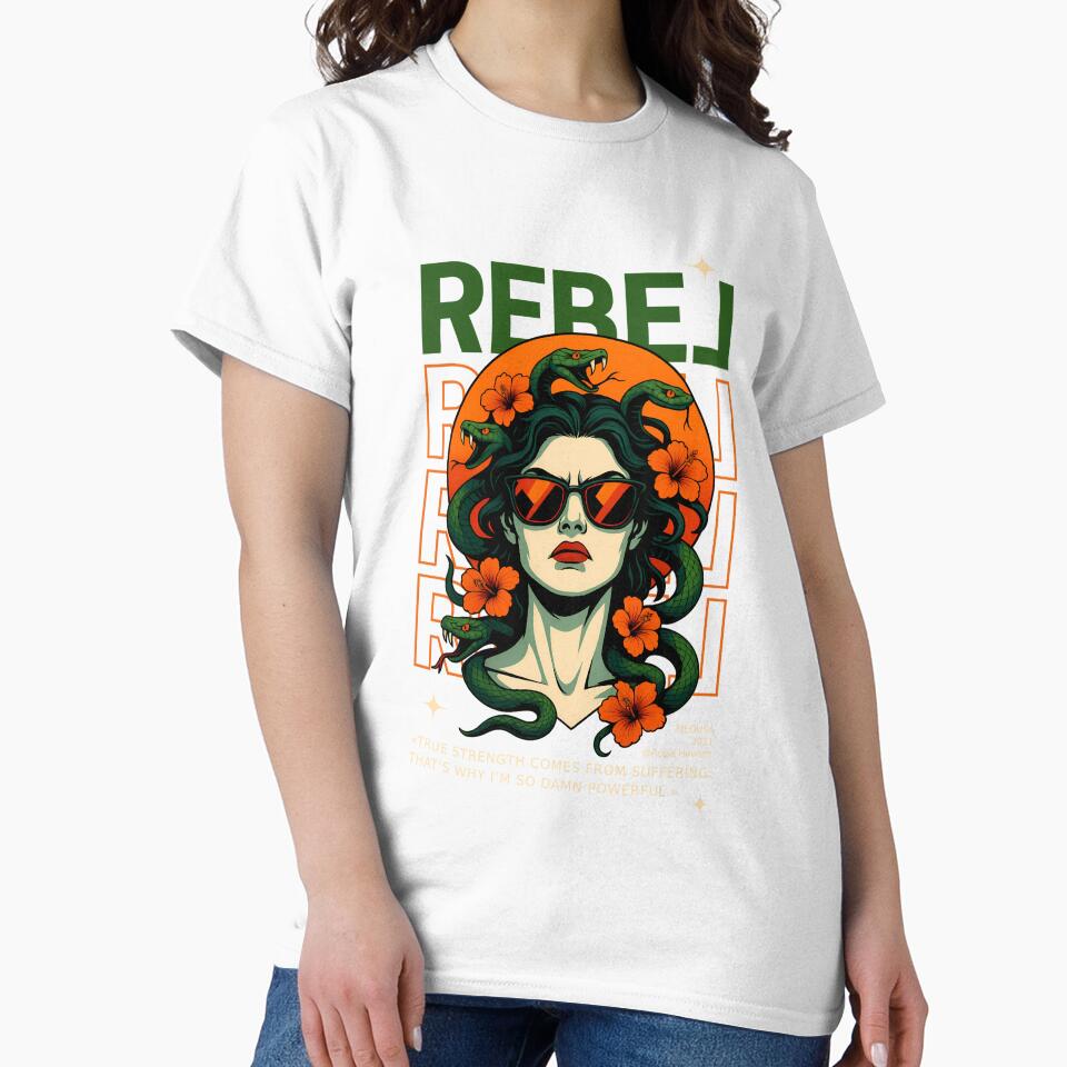 REBEL, Medusa, Feminine Power, Greek Mythology by QuirkySpark